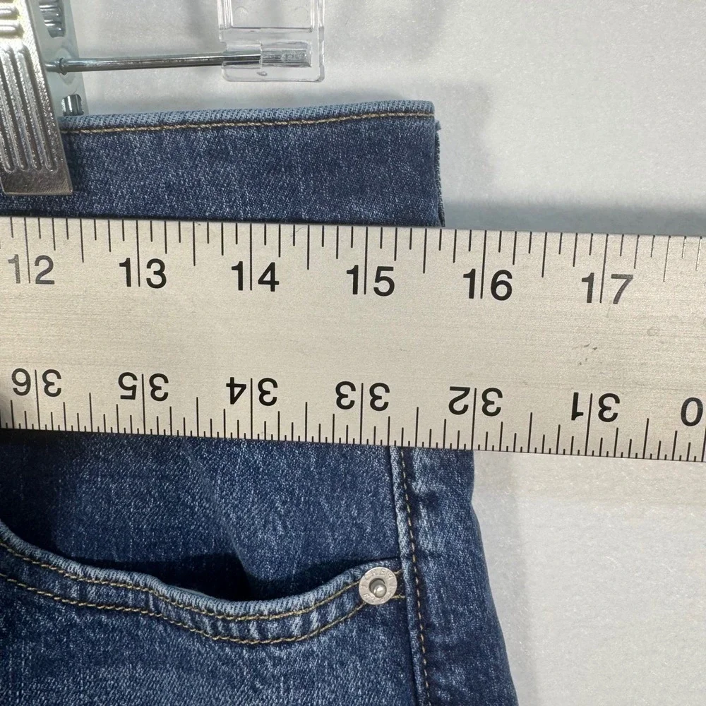J.Crew Womens Denim Jeans - 29 P Blue Crop Straight Leg High Rise Casual Comfort